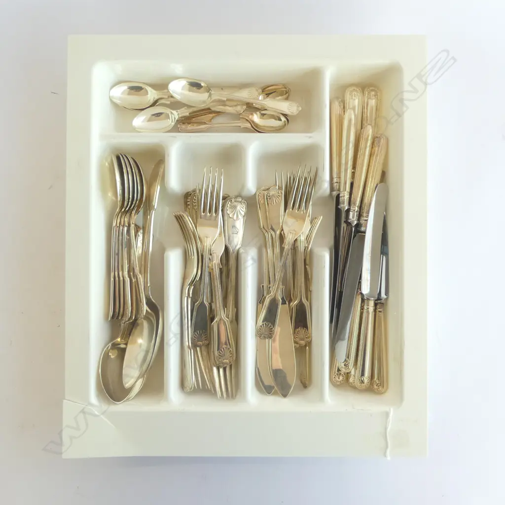 ASST. FIDDLE AND THREAD KINGS PATTERN E/P CUTLERY etc Image 1++