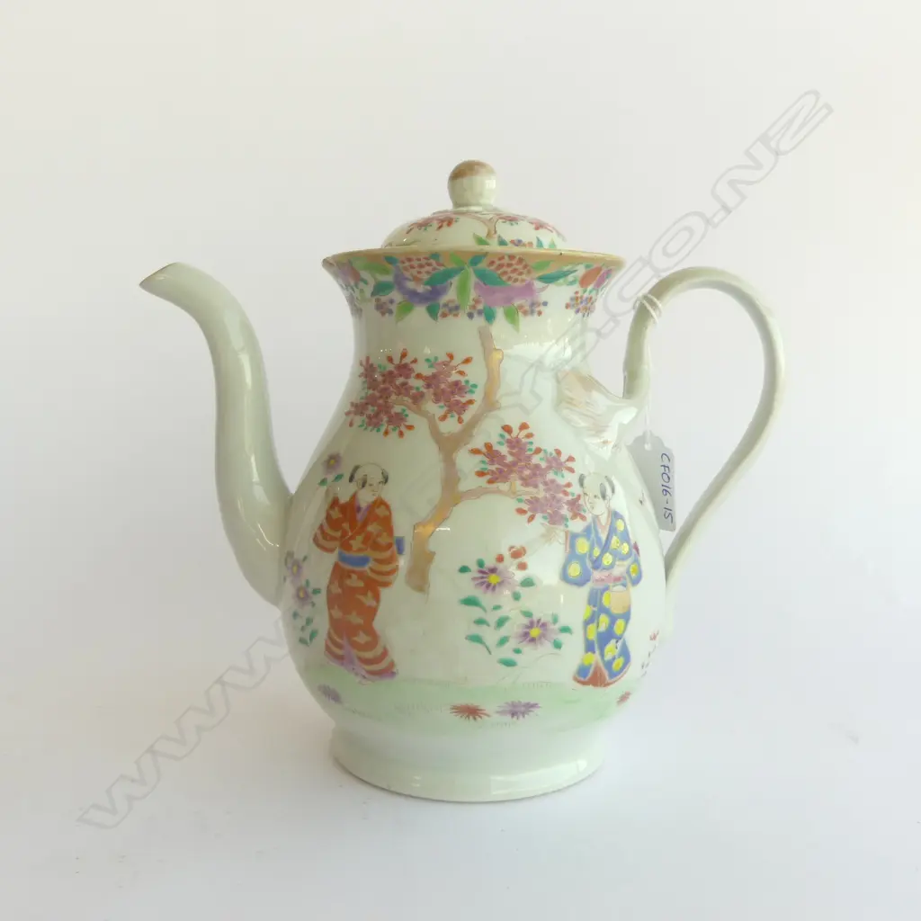 c.18/19thC CHINESE EXPORT WARE COFFEE POT H.220mm Image 1++
