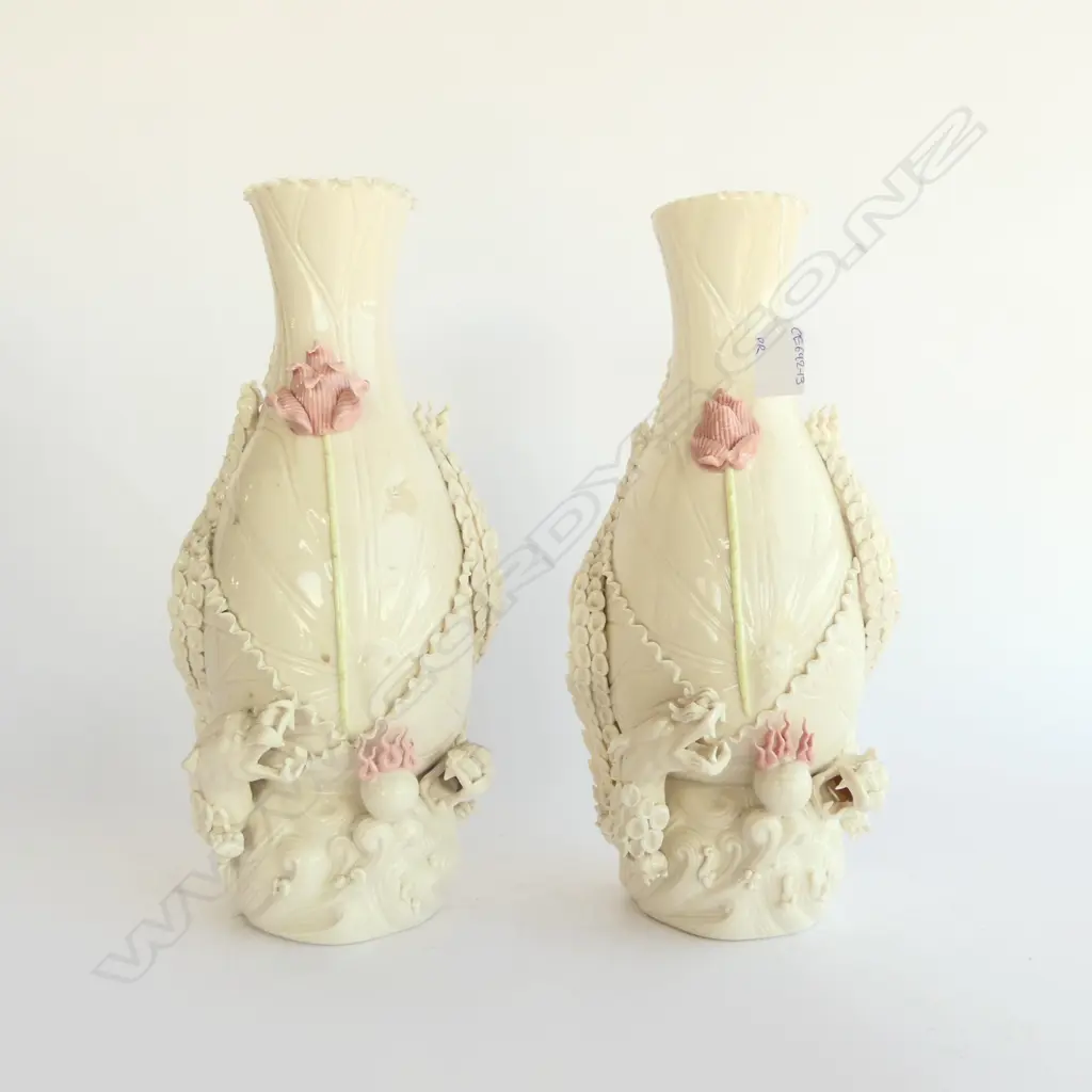 PR. CHINESE DRAGON VASES H.350mm (FAULTS) Image 1++