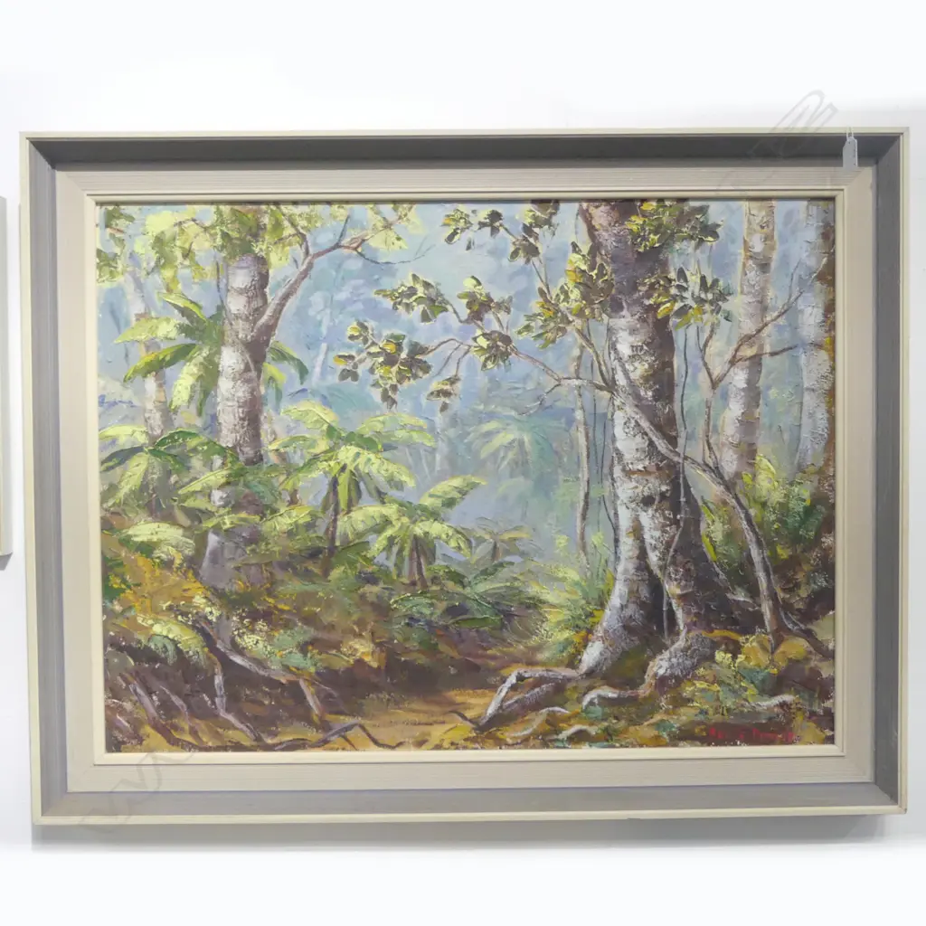 RENEE BENNER 'DEEP IN THE BUSH', OIL on BOARD, H.600 x 800mm Image 1++