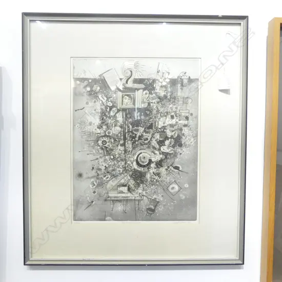 GARRY TRICKER 'THE MUSIC MAKER' ETCHING '68 B/4/18 355x275mm