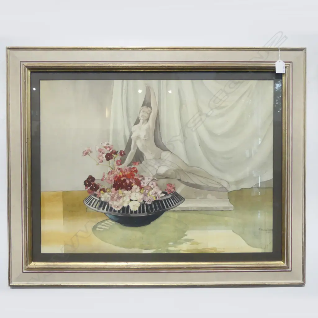 COLIN ALLEN , TABLE STUDY, W/C, 460x610mm Image 1++