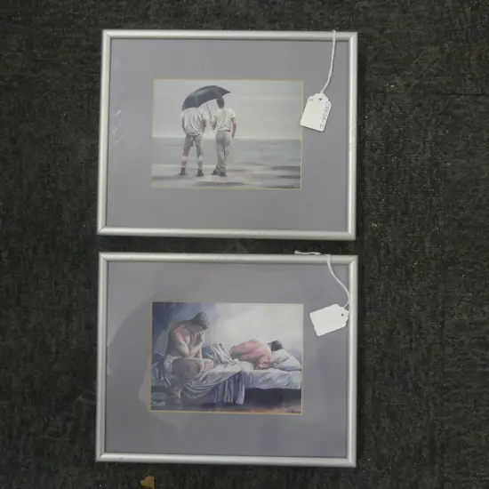 PR. OF STEVE WALKER PRINTS, 'RAIN' & 'THE PROMISES OF MORNING' 110x150mm