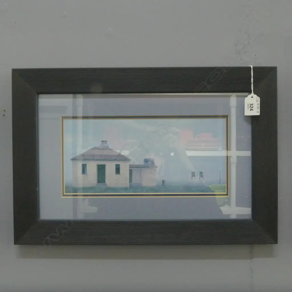 GRAHAME SYDNEY REPRODUCTION PRINT, "FOG AT STAN COTTERS", 450x300mm Image 1++