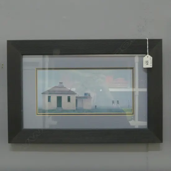 GRAHAME SYDNEY REPRODUCTION PRINT, "FOG AT STAN COTTERS", 450x300mm