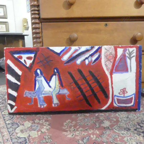 LEE FELTHAM,"HALLOWEEN", ACRYLIC ON CANVAS, SIGNED,460 x 910mm , provenance below