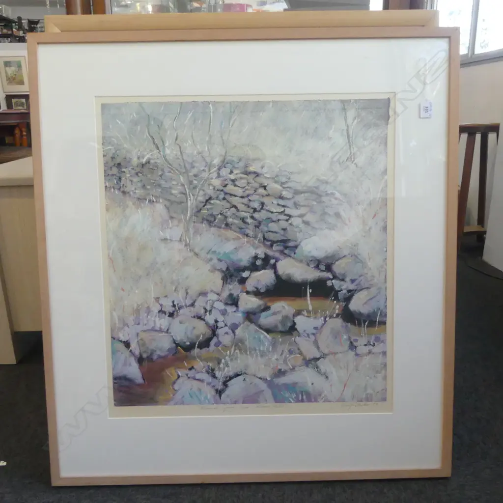 Allan Wolf-Tasker Australia 1945-2022 'Mineral Spring Near Sailor's Falls' gouache on paper 640 x 580mm Image 1++