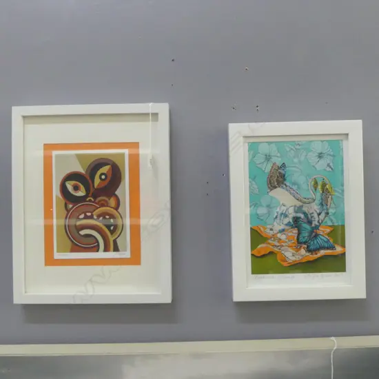 TWO SIGNED NZ PRINTS 255x175mm