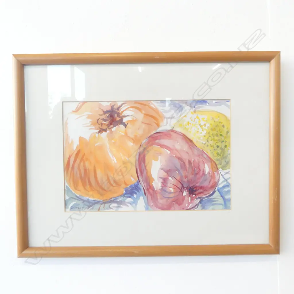 FRAMED STILL LIFE W/C, SIGNED, 180 x 270mm Image 1++