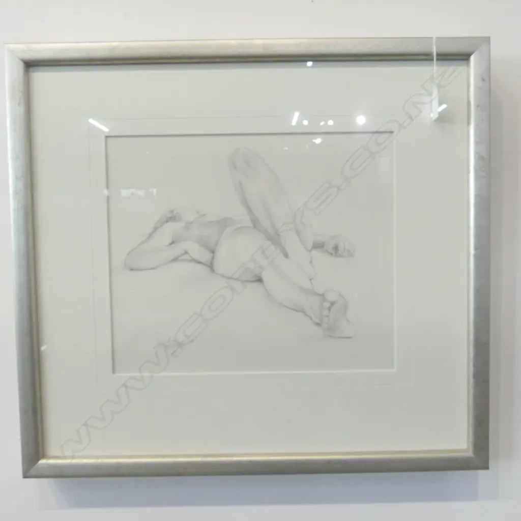 CECILIA RUSSELL, NUDE XXVI, GRAPHITE, 300x360mm Image 1++