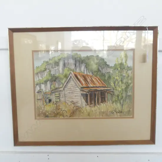 NZ KAY WALSH WATERCOLOUR 355x245mm