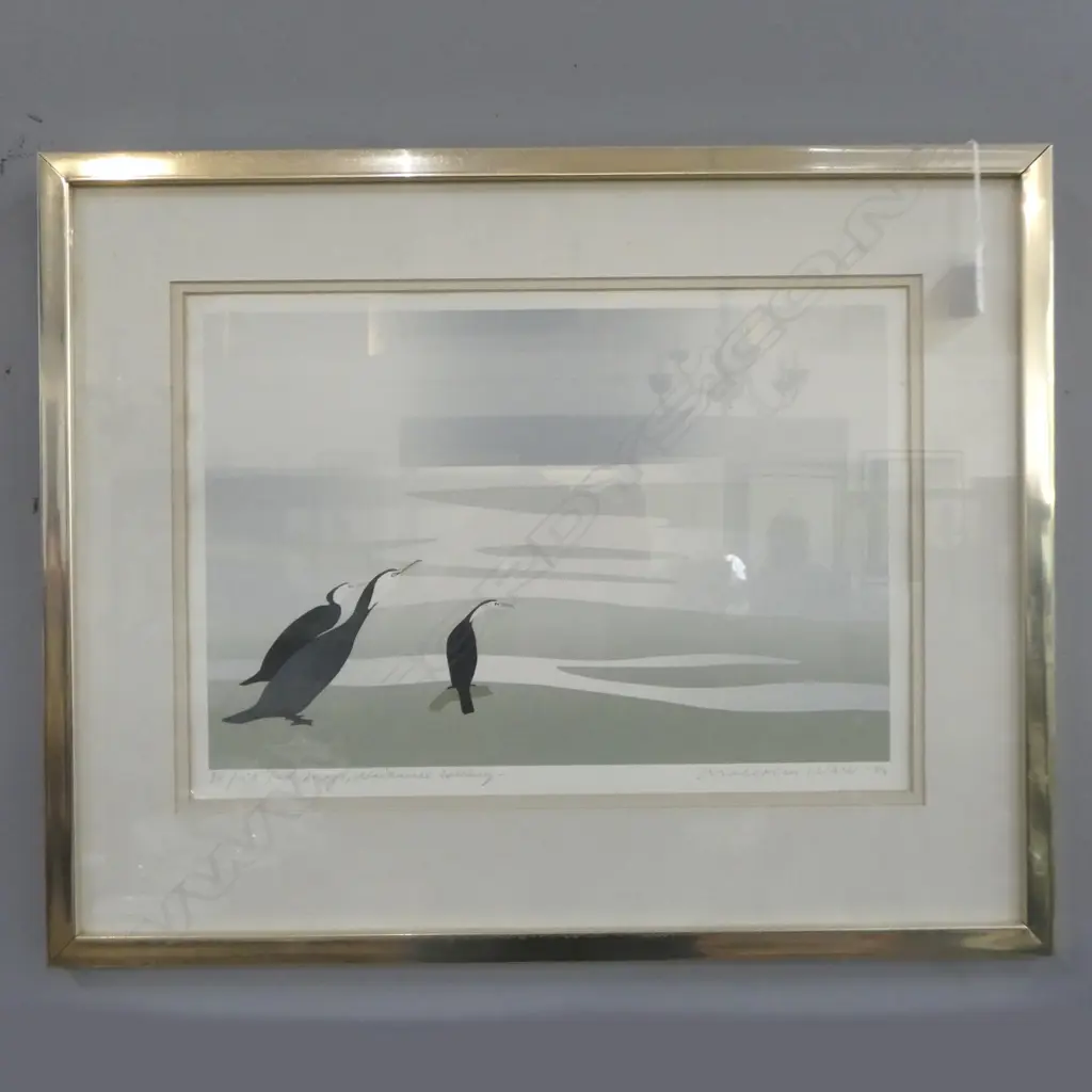 MALCOLM WARR, WAIKANAE ESTURY, PRINT Ed. 36/150, 280x390mm Image 1++