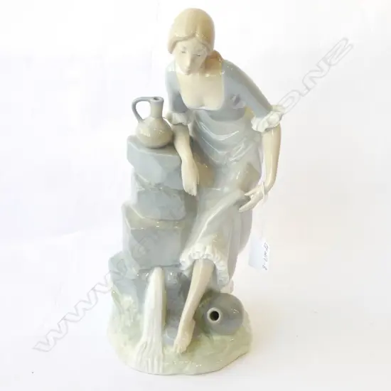 NAO by LLADRO 'GIRL WASHING FEET', H.340mm