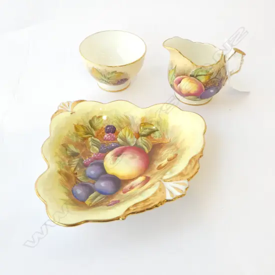 3 PCES. ROYAL AYNSLEY FANCY TEA CHINA 