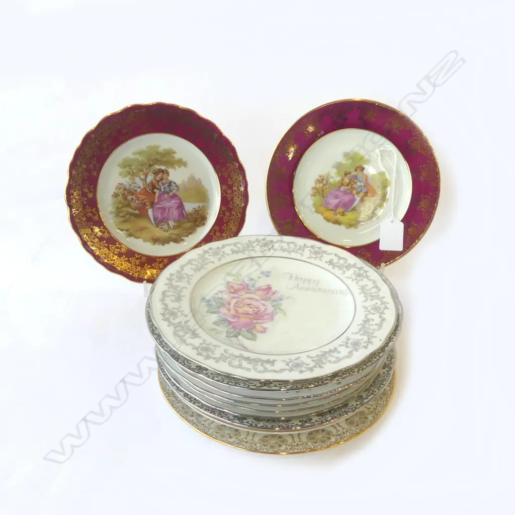 10 LIMOGE ETC CABINET PLATES DIA 180MM Image 1++