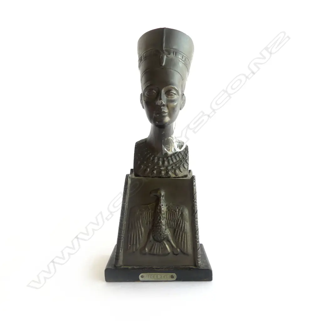 BRONZED 'NEFERTITI' BUST H.220mm Image 1++