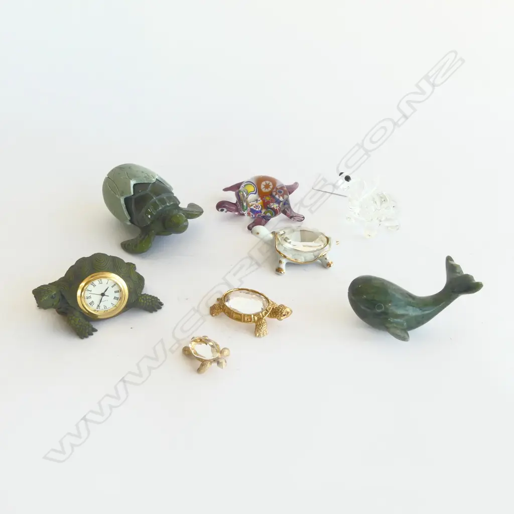 7 TURTLE MINIATURES & 1 WHALE Image 1++