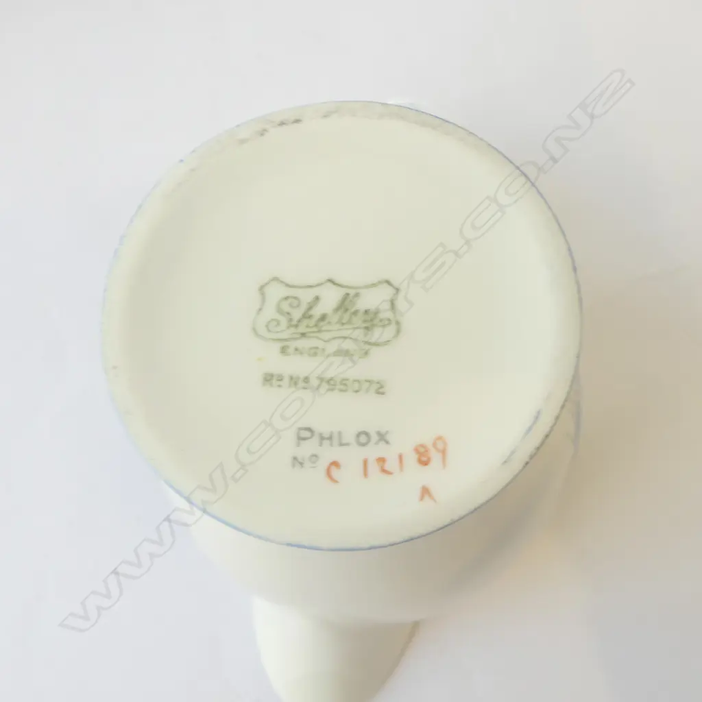 2 SHELLEY CHINA CSPS C/SUGAR BLUE FLORAL DESIGN Image 1++