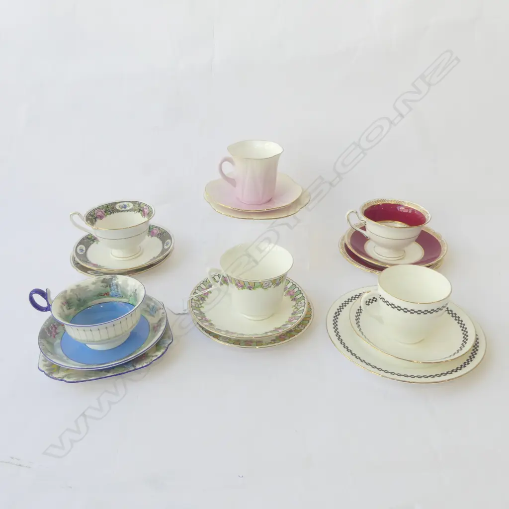 6 SHELLEY CHINA CSP SETS MIXED PATS Image 1++