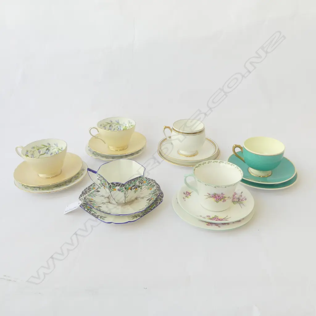 6 SHELLEY CHINA CSP SETS MIXED PATS Image 1++