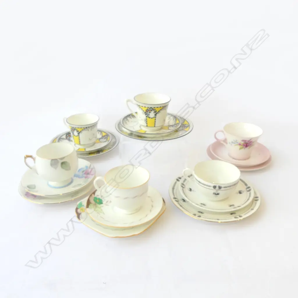 6 SHELLEY CHINA CSP SETS MIXED PATS  Image 1++