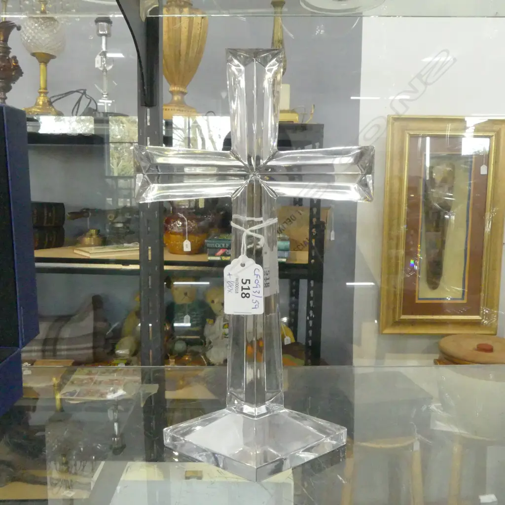 MARQUIS WATERFORD CRYSTAL CRUCIFIX H260MM Image 1++