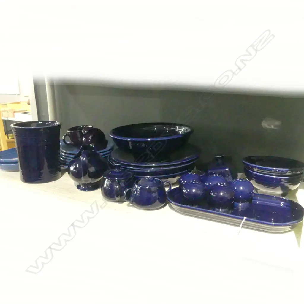 29 FIESTA U.S.A. DINNER CHINA BLUE GLAZE Image 1++
