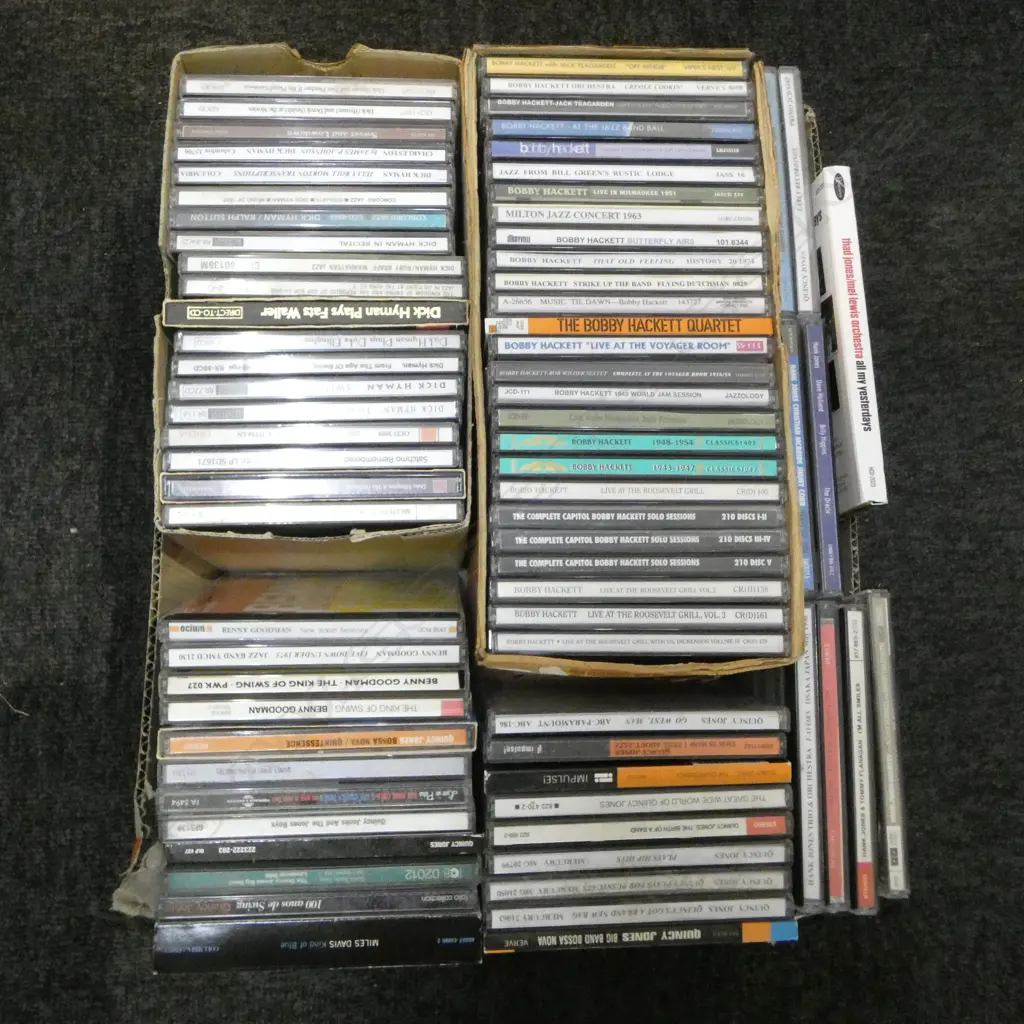 LARGE LOT ASST JAZZ CDS BOBBY HACKET ETC Image 1++