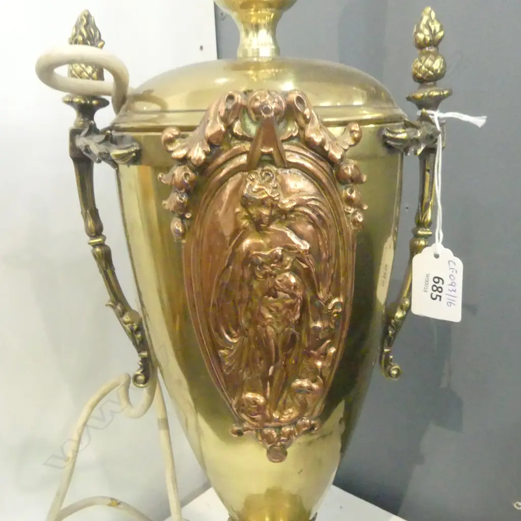 BRASS FIGURAL TABLE LAMP H610MM Image 1++