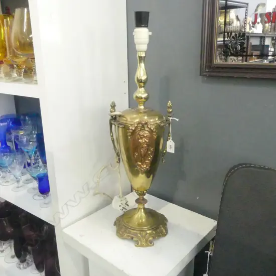 BRASS FIGURAL TABLE LAMP H610MM