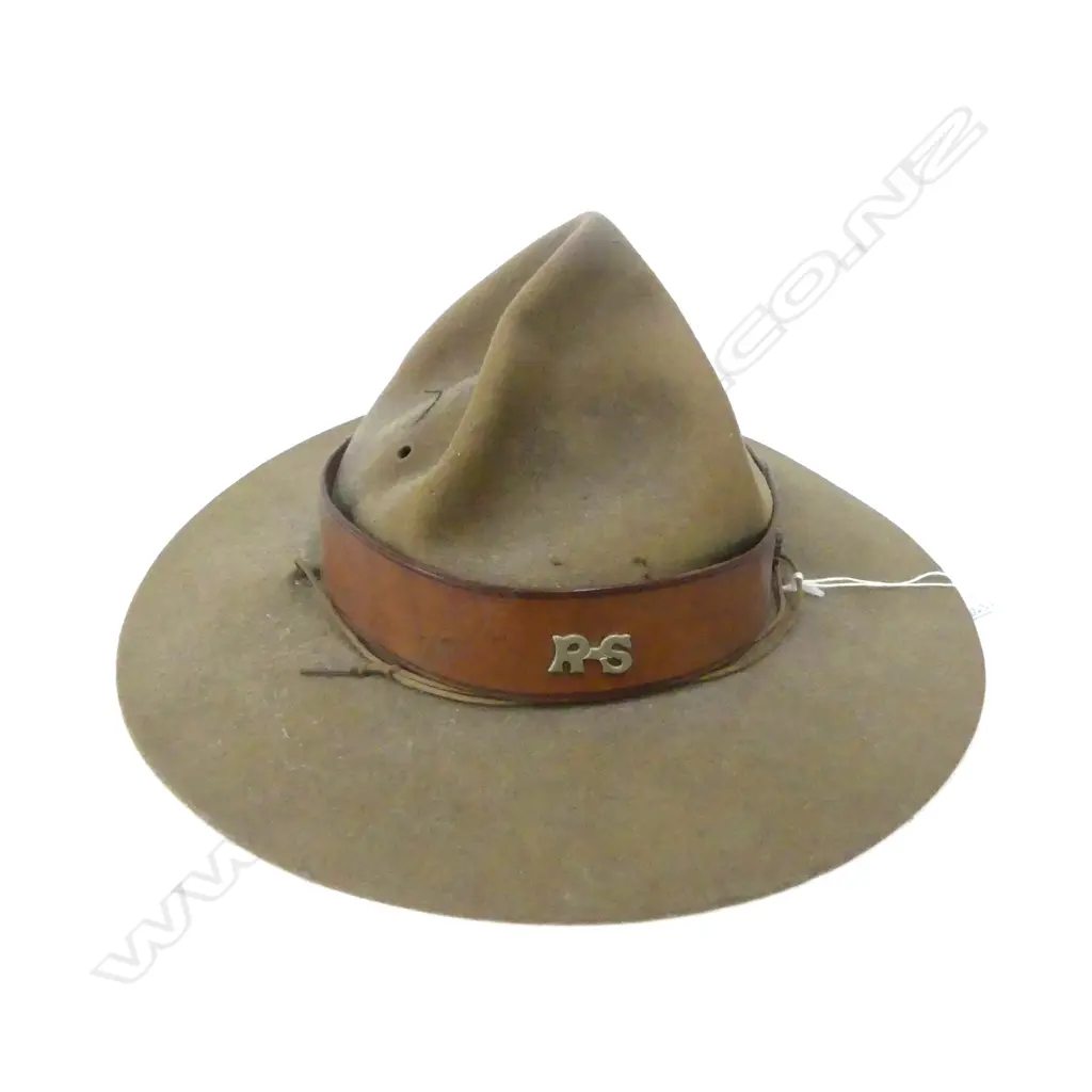 LEMON SQUEEZER MILITARY HAT WITH 'RS' METAL BADGE Image 1++