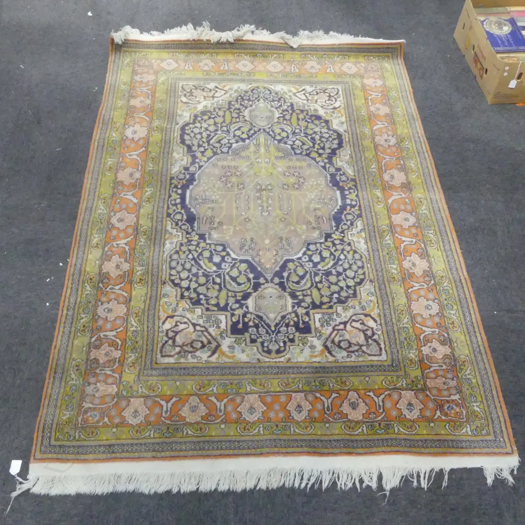 Iranian Tabriz Hand Knotted Rug  circa 1930 1970x1280mm Image 1++