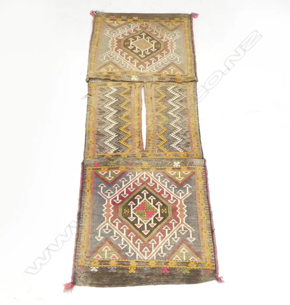 PR PERSIAN HAND KNOTTED SADDLE BAGS L1380 W530MM Image 1++