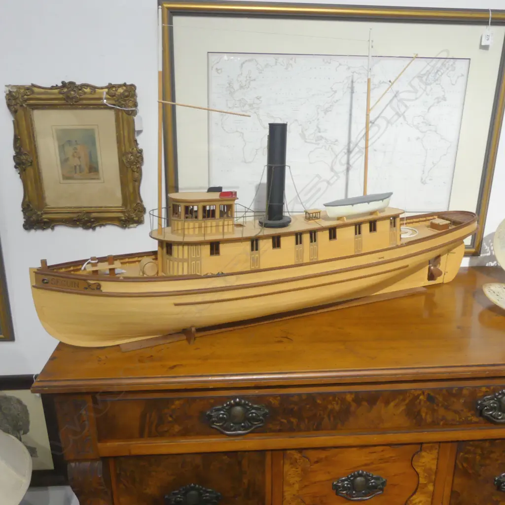    MODEL PLYWOOD BOAT L980mm Image 1++