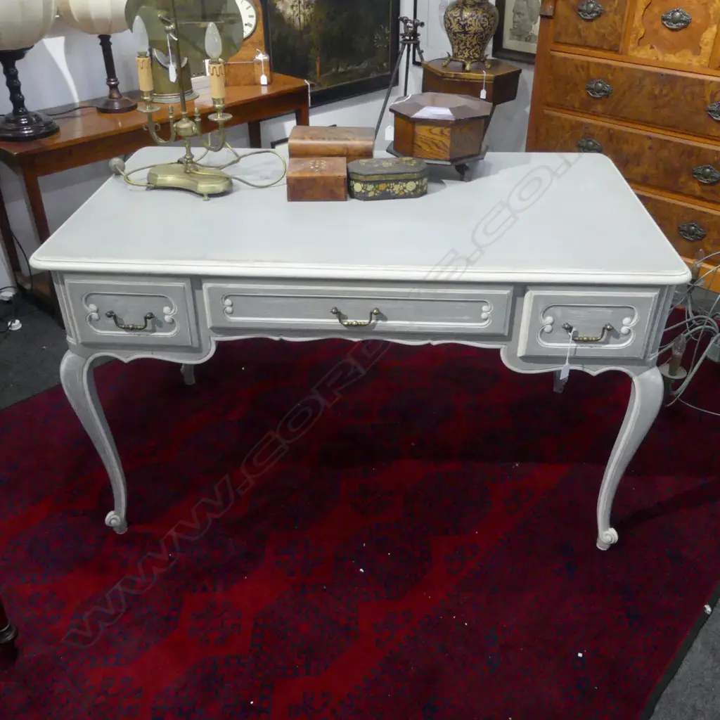 PAINTED FRENCH STYLE DESK 1300x740x780mm Image 1++