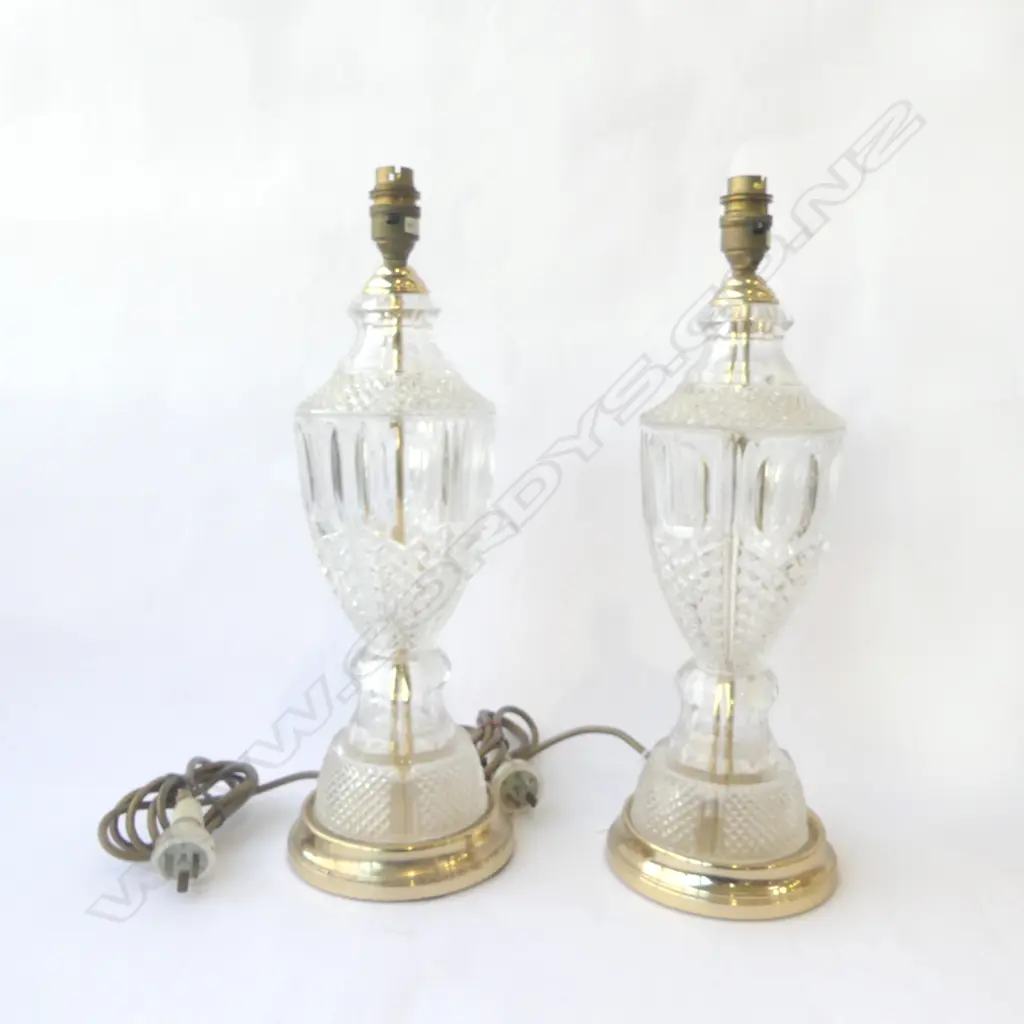 PR OF GLASS TABLE LAMPS H440MM Image 1++