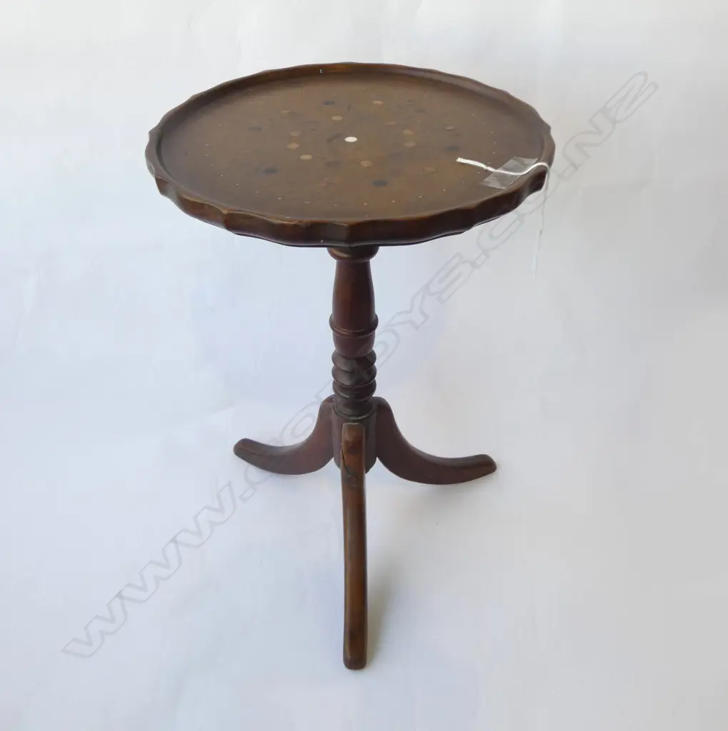 SMALL INLAID SIDE TABLE H.460mm Dia.300mm Image 1++