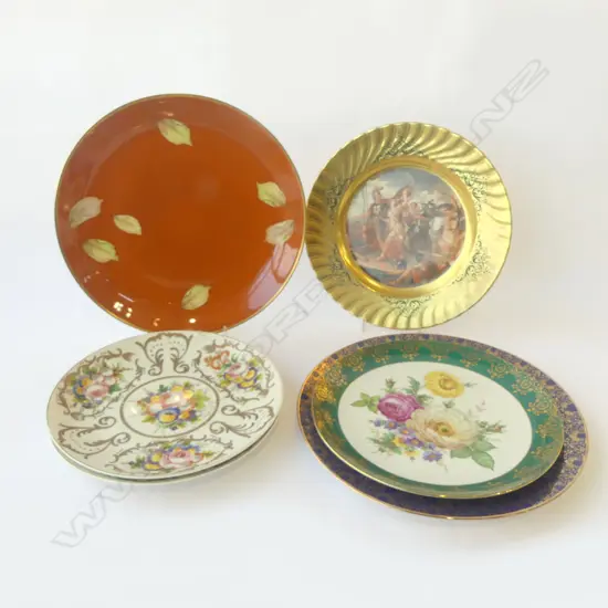 6 GERMAN PORC RACK PLATES