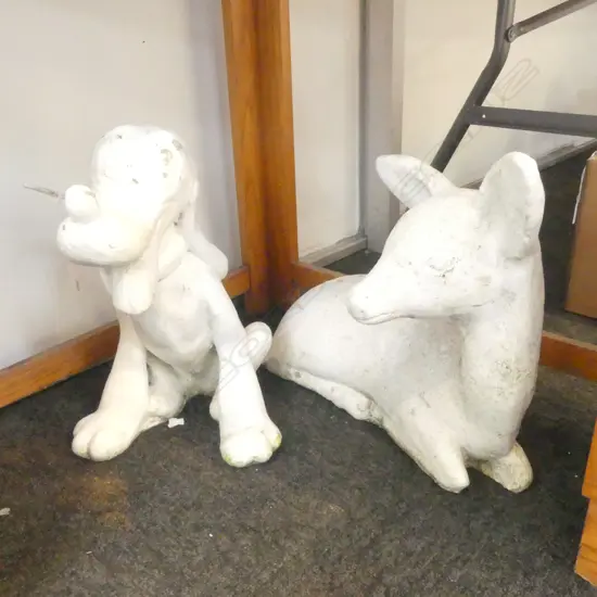  CONCRETE PLUTO + BAMBI  H380mm