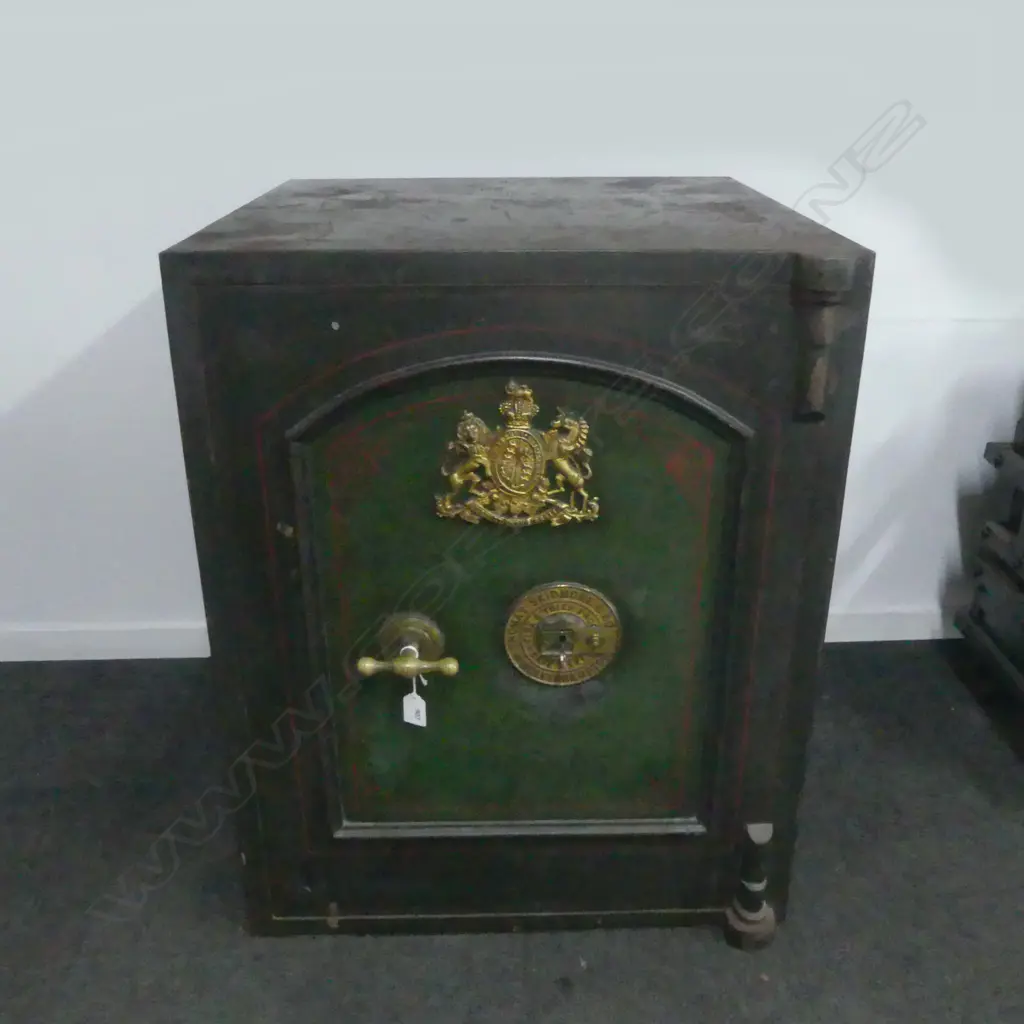 early 20thC ENGLISH 'THOMAS SKIDMORE & SON' FIRE SAFE 610x610x770mm with keys Image 1++