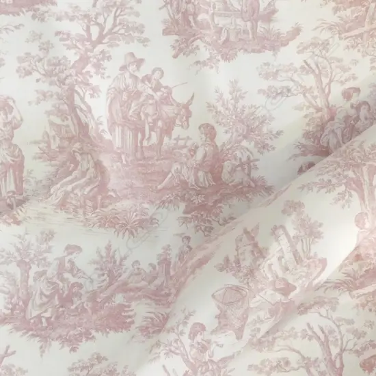 FABRIC BOLT; COUNTRY WEEKEND, PINK, COTTON, 50 METER