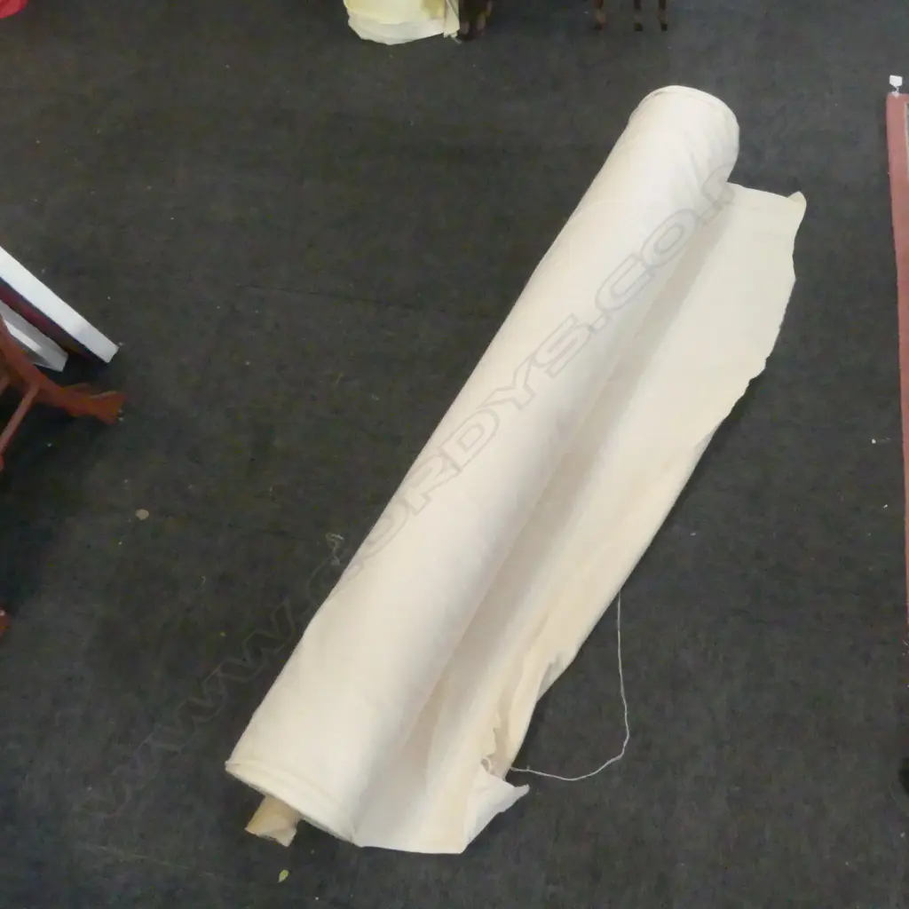 FABRIC BOLT; CLASSIC DAMASKE, ASTRA CREAM, COTTON UPHOLSTERY, 45 METERS Image 1++