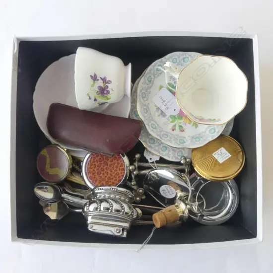 TRAY LOT SHELLEY CSP  ANOTHER CSP COMPACTS & COLLECTABLES