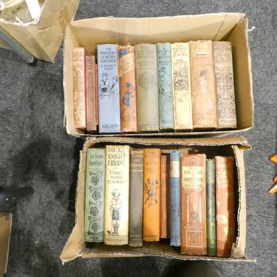 2 BOXES VINTAGE BOOKS