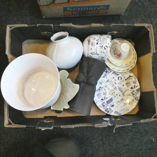 ASSTD CHINA VASES, PLANTER ETC – SUSIE COOPER, CARLTONWARE, FURSTENBERG, CITTA ETC 