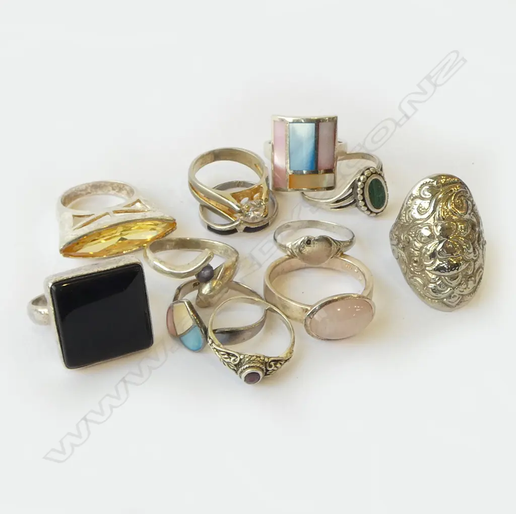 ASST. SILVER RINGS, 60gms Image 1++