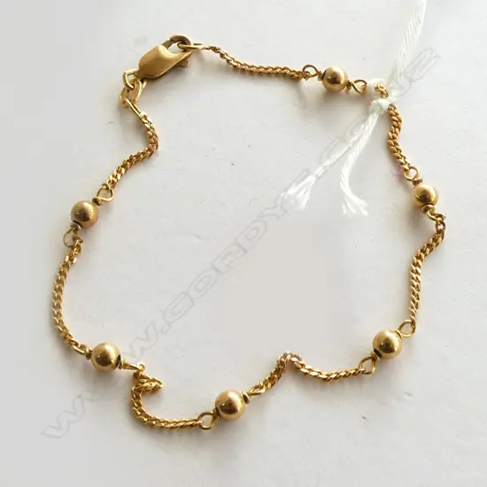 9ct GOLD BRACELET, 2.22gm
