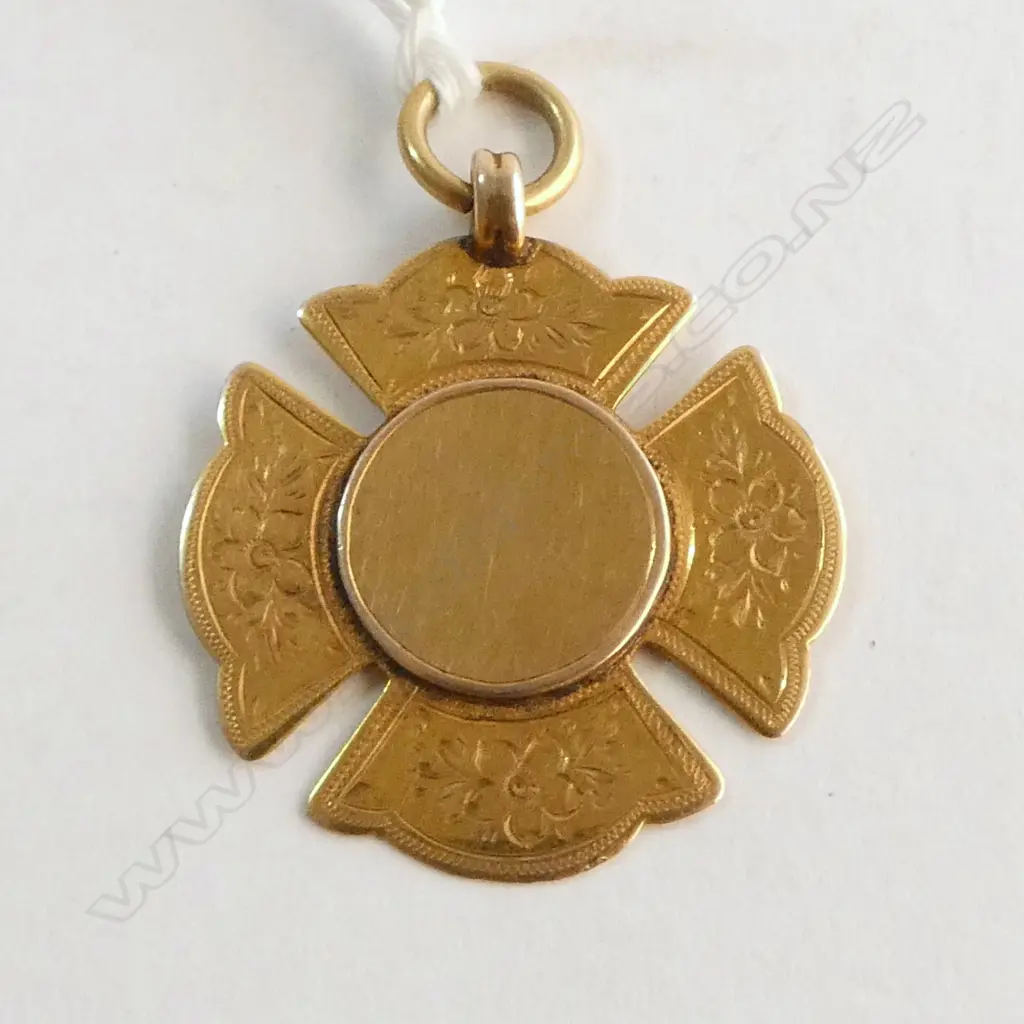 9ct ROSE GOLD MEDALLION 5.75gms SCHOOL PRIZE Image 1++