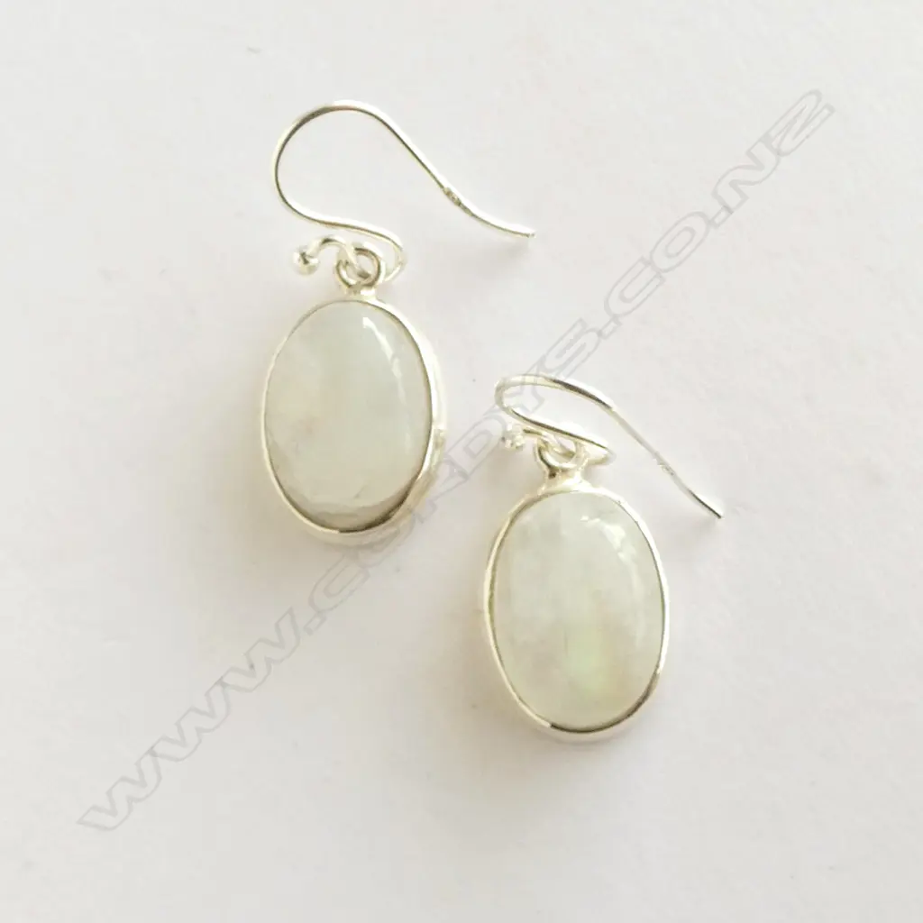 PR SILVER LABRADORITE DROP EARRINGS Image 1++