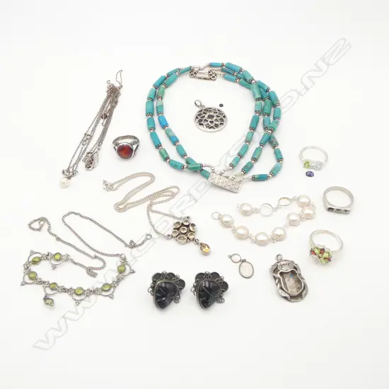 ASST. JEWELLERY, SOME SILVER, FAULTS